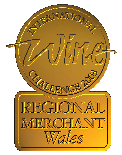 International Wine Challenge Regional Wine Merchant of the Year 2003-4 for Wales plaque, awarded to Fingal-Rock